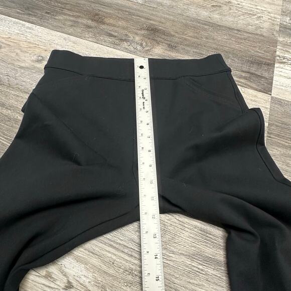 Spanx Black Womens Medium Stretch‎ Straight Vented Hem High Rise Yoga Gym Pants - Picture 5 of 9